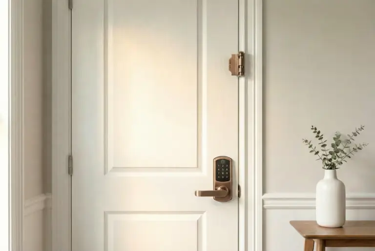 Media 15 Interior door with a physical lock showing how physical security at the door provides protection beyond cameras and alarms