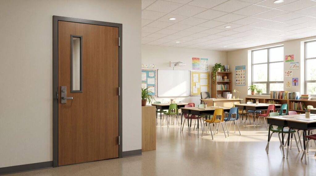 What makes a space defensible with strong classroom doors, reliable locks, and layered school security