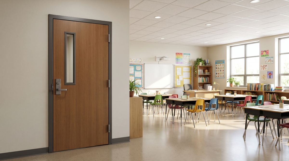 What makes a space defensible with strong classroom doors, reliable locks, and layered school security
