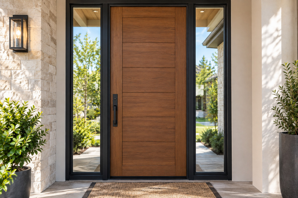 Modern Wood Door Entryway