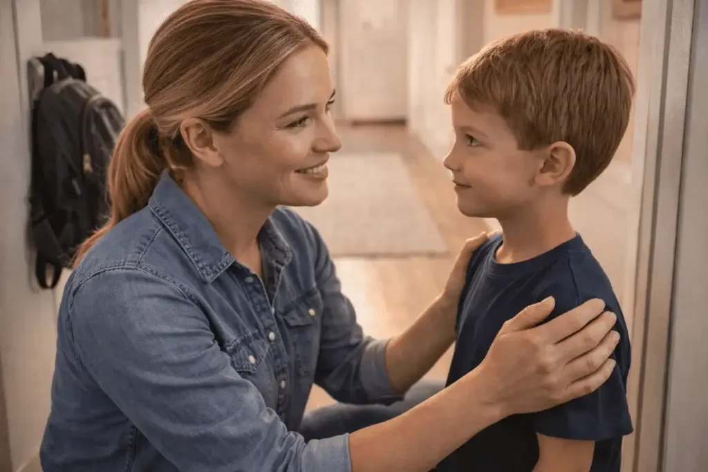 Low-cost family emergency preparedness through a calm parent-child conversation at home